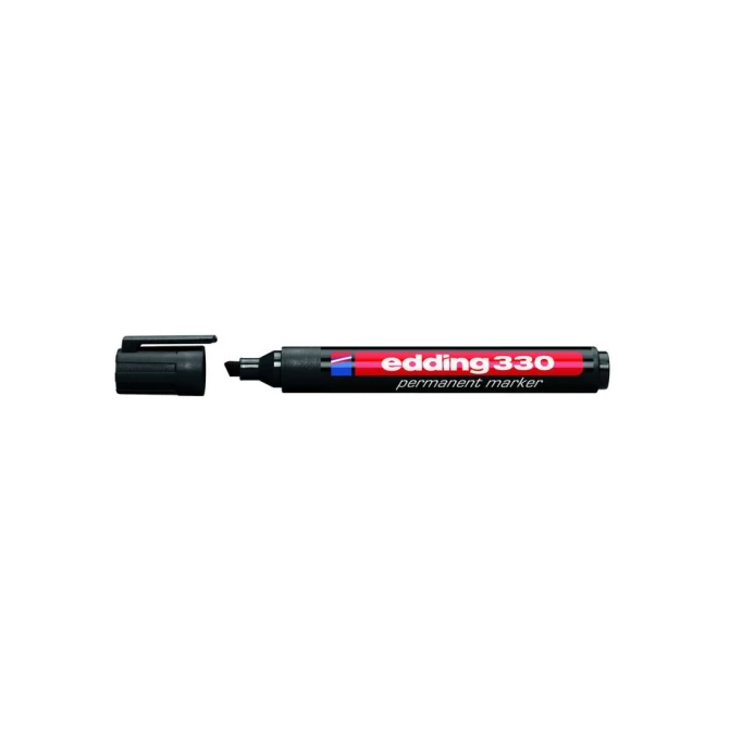 EDDING 330 Permanente Marker Beitelvormige Punt 1 - 5 mm Zwart (pak 10 stuks) EDDING 330 Permanente Marker Beitelvormige Punt 1 - 5 mm Zwart (pak 10 stuks)