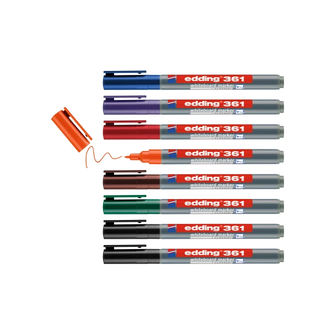 EDDING 361 Whiteboardmarker Ronde Punt 1 mm Assorti (pak 8 stuks)