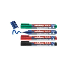 EDDING 363 Whiteboardmarker Beitelvormige Punt 1 - 5 mm Assorti (pak 4 stuks) EDDING 363 Whiteboardmarker Beitelvormige Punt 1 - 5 mm Assorti (pak 4 stuks)