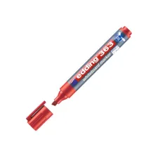 EDDING 363 Whiteboardmarker Beitelvormige Punt 1 - 5 mm Rood (doos 10 stuks) EDDING 363 Whiteboardmarker Beitelvormige Punt 1 - 5 mm Rood (doos 10 stuks)
