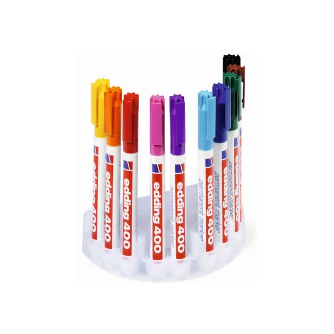 EDDING 400 Permanente Marker Ronde Punt 1 mm Assorti (doos 10 stuks) EDDING 400 Permanente Marker Ronde Punt 1 mm Assorti (doos 10 stuks)