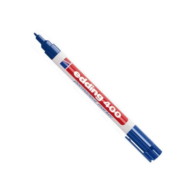 EDDING 400 Permanente Marker Ronde Punt 1 mm Blauw (pak 10 stuks) EDDING 400 Permanente Marker Ronde Punt 1 mm Blauw (pak 10 stuks)