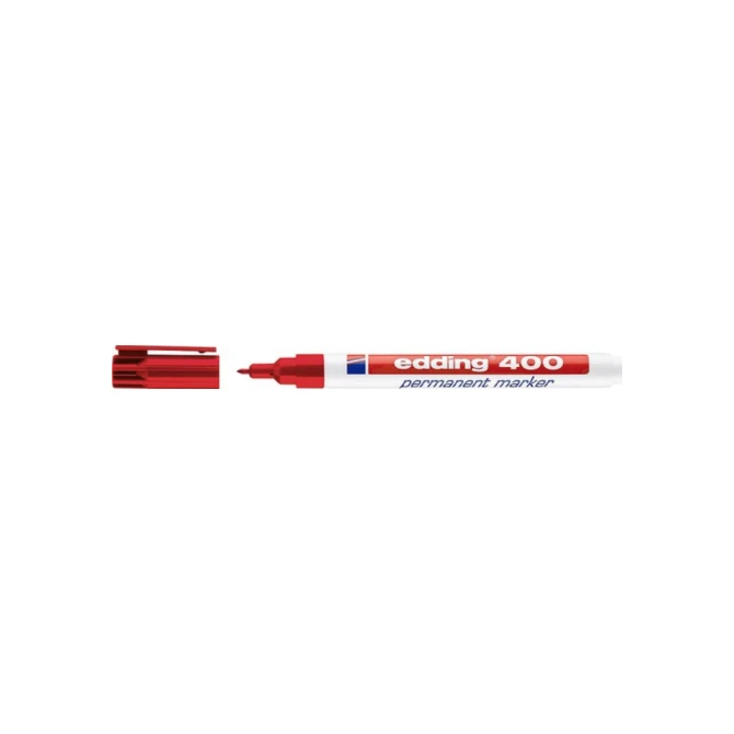 EDDING 400 Permanente Marker Ronde Punt 1 mm Rood (pak 10 stuks) EDDING 400 Permanente Marker Ronde Punt 1 mm Rood (pak 10 stuks)