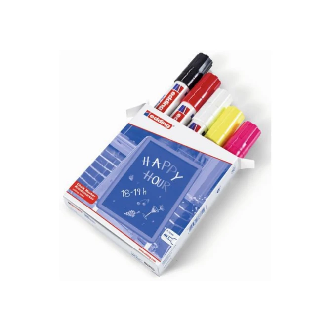 EDDING 4090 Krijtmarker Beitelvormige Punt 4 - 15 mm Assorti EDDING 4090 Krijtmarker Beitelvormige Punt 4 - 15 mm Assorti