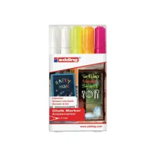 EDDING 4095 krijtstift ronde punt 2 - 3 mm diverse kleuren (pak 5 stuks) EDDING 4095 krijtstift ronde punt 2 - 3 mm diverse kleuren (pak 5 stuks)