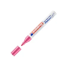 EDDING 750 merkstift permanente inkt middelgrote ronde punt 2 - 4 mm lijndikte roze (pak 10 stuks)