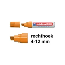 EDDING 800 Permanent marker beitelvormig 4 mm - 12 mm oranje (pak 5 stuks)