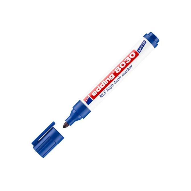 EDDING 8030 NLS High-Tech Permanente Marker Ronde Punt 15 - 3 mm Blauw (doos 10 stuks) EDDING 8030 NLS High-Tech Permanente Marker Ronde Punt 15 - 3 mm Blauw (doos 10 stuks)