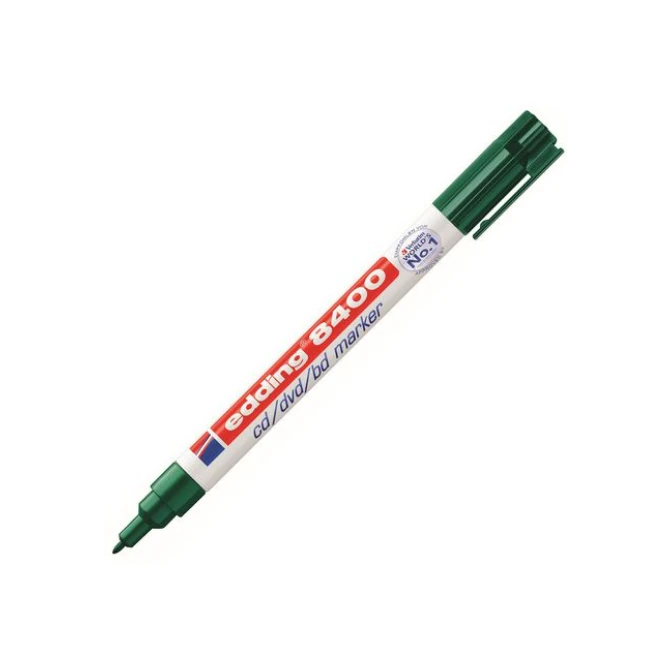 EDDING 8400 CD/DVD Permanente Marker Ronde Punt 05 mm Groen EDDING 8400 CD/DVD Permanente Marker Ronde Punt 05 mm Groen