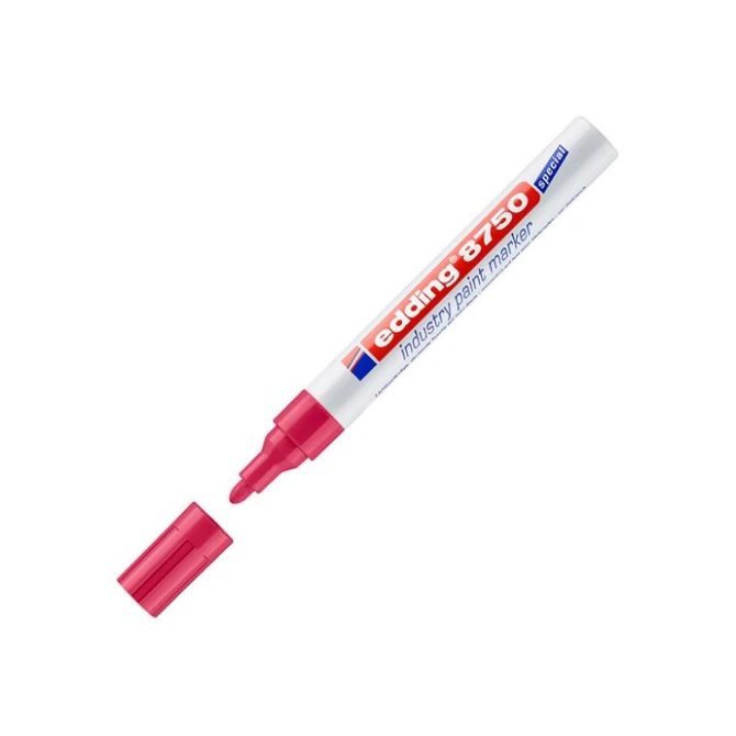 EDDING 8750 Industry lakmarker ronde punt 2 - 4 mm lijndikte rood (doos 10 stuks) EDDING 8750 Industry lakmarker ronde punt 2 - 4 mm lijndikte rood (doos 10 stuks)