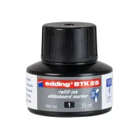 EDDING BTK 25-inktnavulling voor EDDING EcoLine 28 en 29 whiteboardmarkers zwart (fles 25 milliliter) EDDING BTK 25-inktnavulling voor EDDING EcoLine 28 en 29 whiteboardmarkers zwart (fles 25 milliliter)