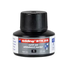 EDDING BTK 25-inktnavulling voor EDDING EcoLine 28 en 29 whiteboardmarkers zwart (fles 25 milliliter) EDDING BTK 25-inktnavulling voor EDDING EcoLine 28 en 29 whiteboardmarkers zwart (fles 25 milliliter)