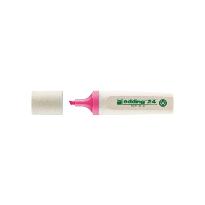 EDDING EcoLine 24 Markeerstift Beitelvormige Punt 2 - 5 mm Roze (doos 10 stuks) EDDING EcoLine 24 Markeerstift Beitelvormige Punt 2 - 5 mm Roze (doos 10 stuks)