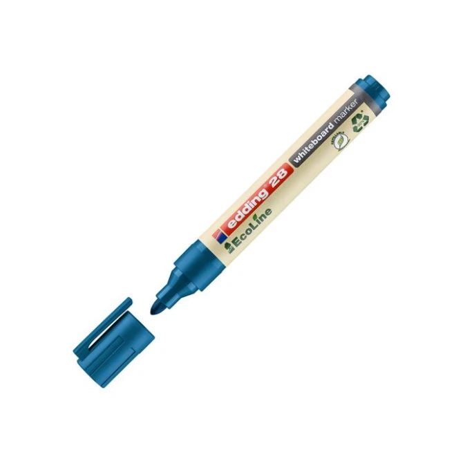 EDDING EcoLine 28 Whiteboardmarker Ronde Punt 15 mm Blauw (doos 10 stuks)