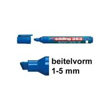EDDING Flipover marker 383 1 - 5 mm blauw (pak 10 stuks) EDDING Flipover marker 383 1 - 5 mm blauw (pak 10 stuks)