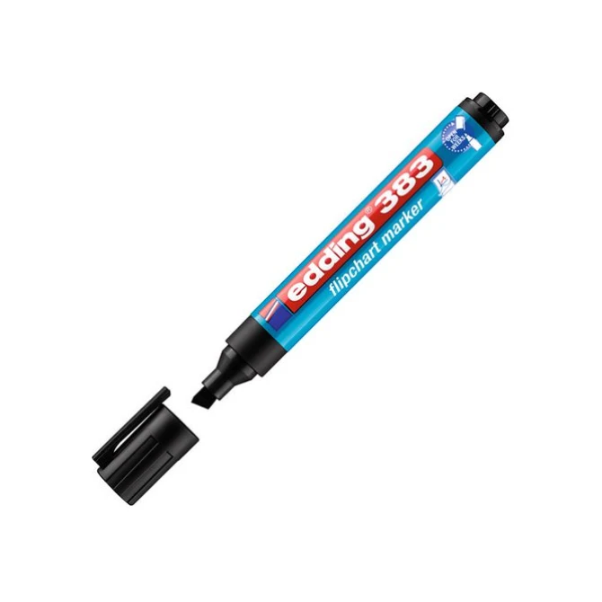 EDDING Flipover marker 383 1 - 5 mm zwart (pak 10 stuks)