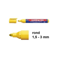EDDING Flipovermarker Brilliant 1.5 mm geel (doos 10 stuks) EDDING Flipovermarker Brilliant 1.5 mm geel (doos 10 stuks)
