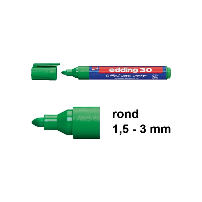 EDDING Flipovermarker Brilliant 1.5 mm groen (doos 10 stuks)