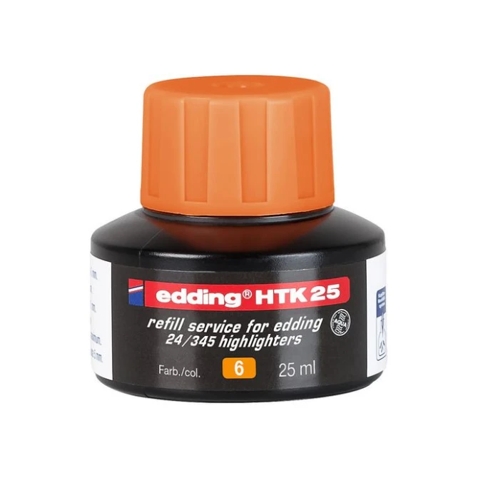 EDDING HTK-25 Inktnavulling Markeerstift 25ml Oranje (fles 25 milliliter) EDDING HTK-25 Inktnavulling Markeerstift 25ml Oranje (fles 25 milliliter)