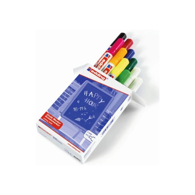 EDDING Krijtmarker 4095 2 - 3 mm assorti (doos 10 stuks) EDDING Krijtmarker 4095 2 - 3 mm assorti (doos 10 stuks)