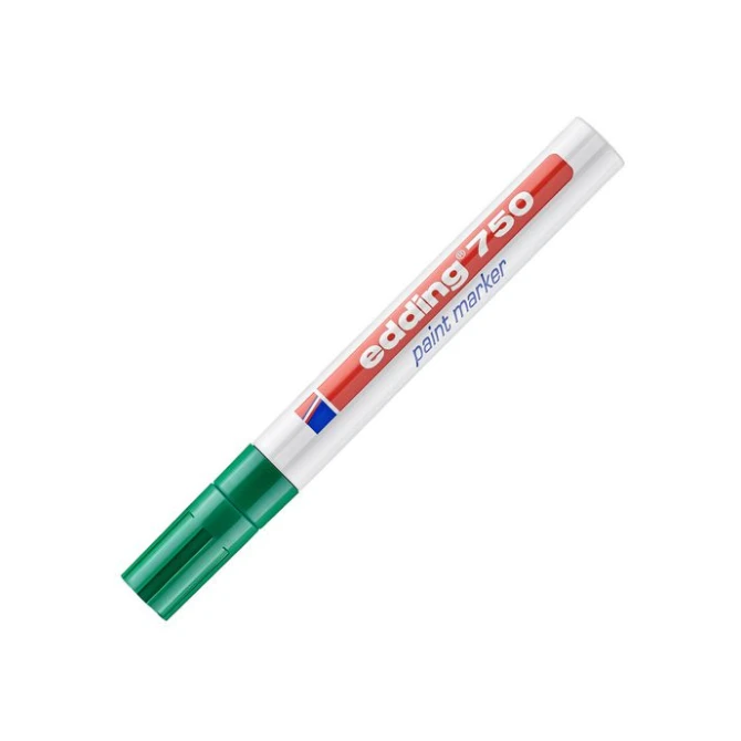 EDDING Lakmarker 750 2 - 4 mm groen (pak 10 stuks)
