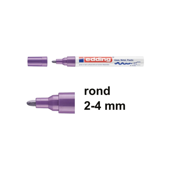 EDDING Lakmarker 750 2 - 4 mm violet (pak 10 stuks)