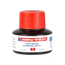 EDDING MTK 25 Inkt Permanent 25 ml Rood (fles 25 milliliter)