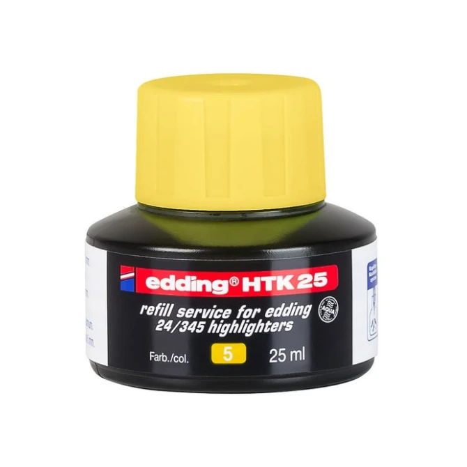 EDDING Navulinkt voor marker op waterbasis 25 ml geel (fles 25 milliliter) EDDING Navulinkt voor marker op waterbasis 25 ml geel (fles 25 milliliter)