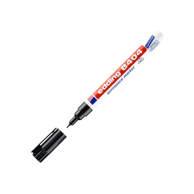 EDDING Permanent marker 8404 aerospace 075 mm zwart (pak 10 stuks) EDDING Permanent marker 8404 aerospace 075 mm zwart (pak 10 stuks)