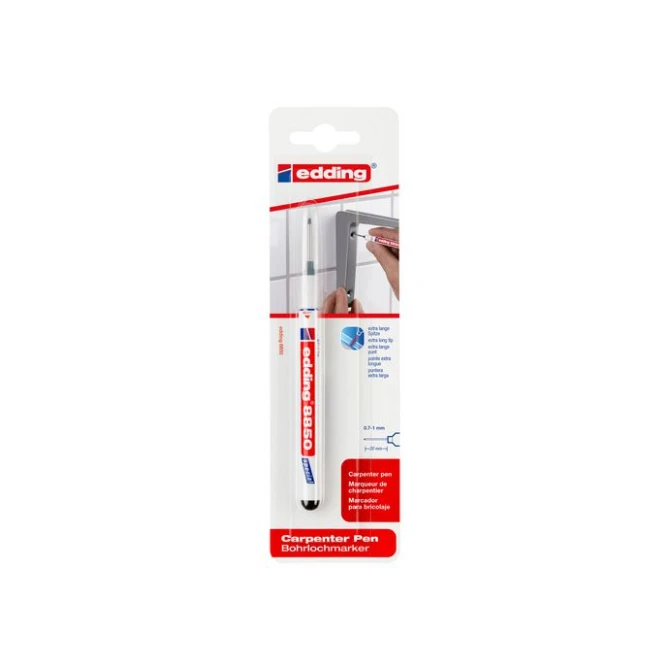 EDDING Permanent marker 8850 timmermanspen 07 mm zwart (doos 5 stuks)