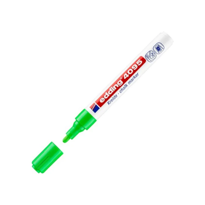 EDDING e-4095 Krijtmarker 2 - 3 mm Licht groen (doos 10 stuks) EDDING e-4095 Krijtmarker 2 - 3 mm Licht groen (doos 10 stuks)
