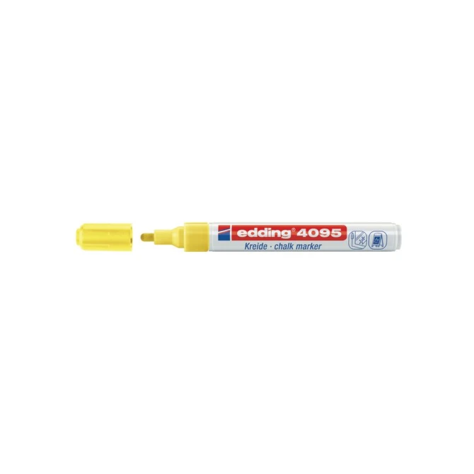 EDDING e-4095 Krijtmarker 2 - 3 mm Neon geel (doos 10 stuks)