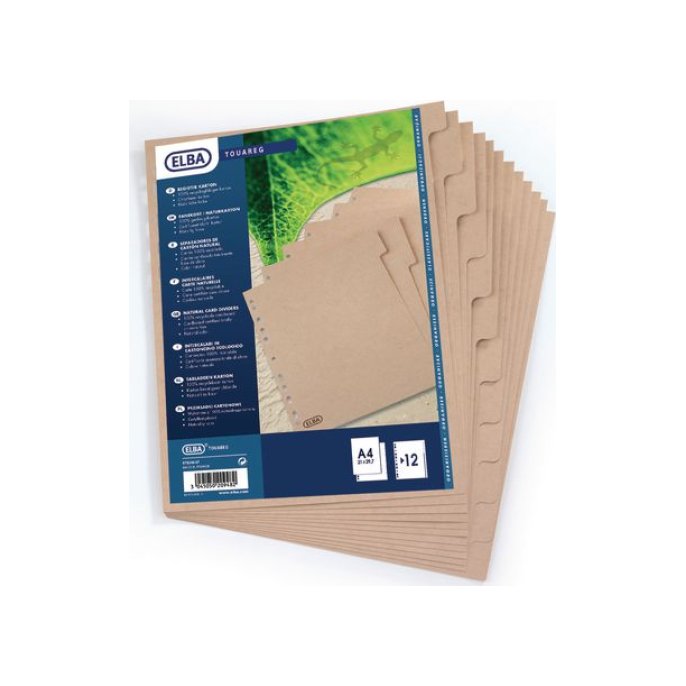 elba Index tabblad A4 blanco karton bruin (set 10 vel) elba Index tabblad A4 blanco karton bruin (set 10 vel)