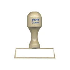 posta Houten handstempel 44 x 18 mm 4 tekstregels