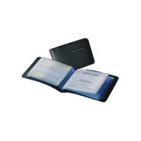 SIGEL Visitekaartetui Kunstleer 40 kaartjes Zwart