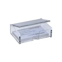 SIGEL Visitekaarthouder voor 80 visitekaartjes Met deksel Acryl Transparant SIGEL Visitekaarthouder voor 80 visitekaartjes Met deksel Acryl Transparant