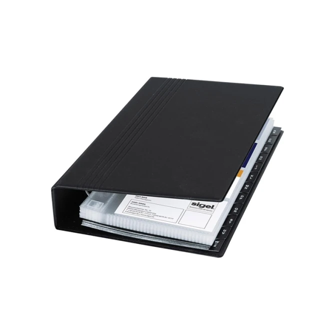 Sigel Visitekaartalbum 200 zwart