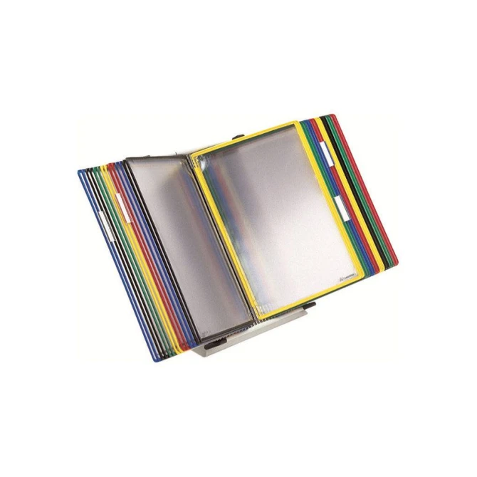 TARIFOLD Bureaustandaard incl 20 tassen Lichtgrijs 20 showtassen