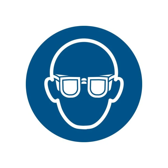 TARIFOLD Pictogram Oogbescherming Verplicht Plastic diameter 200 mm Blauw Wit TARIFOLD Pictogram Oogbescherming Verplicht Plastic diameter 200 mm Blauw Wit