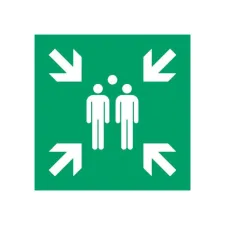 TARIFOLD Pictogram Verzamelplaats Plastic 300 x 300 mm Groen Wit