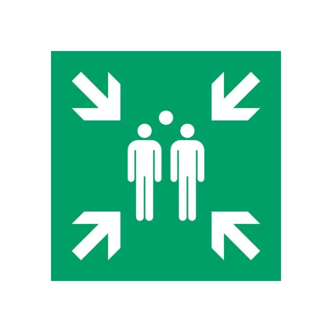 TARIFOLD Pictogram Verzamelplaats Plastic 300 x 300 mm Groen Wit TARIFOLD Pictogram Verzamelplaats Plastic 300 x 300 mm Groen Wit