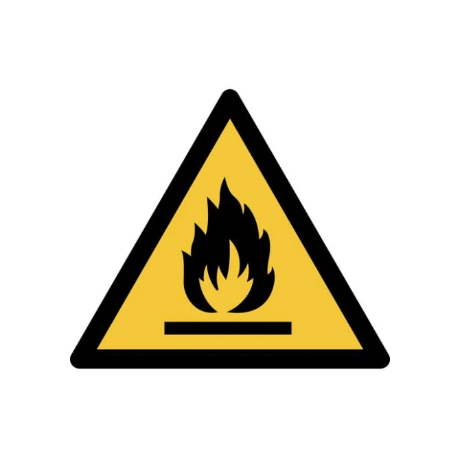 TARIFOLD Pictogram Waarschuwing Ontvlambaar Plastic 200 x 176 mm Geel Zwart TARIFOLD Pictogram Waarschuwing Ontvlambaar Plastic 200 x 176 mm Geel Zwart