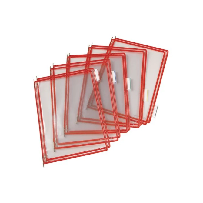 TARIFOLD Zichtpaneel A4 Plastic Rood (pak 10 stuks) TARIFOLD Zichtpaneel A4 Plastic Rood (pak 10 stuks)