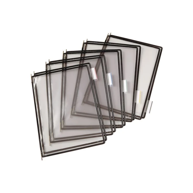 TARIFOLD Zichtpaneel A4 Plastic Zwart (pak 10 stuks) TARIFOLD Zichtpaneel A4 Plastic Zwart (pak 10 stuks)