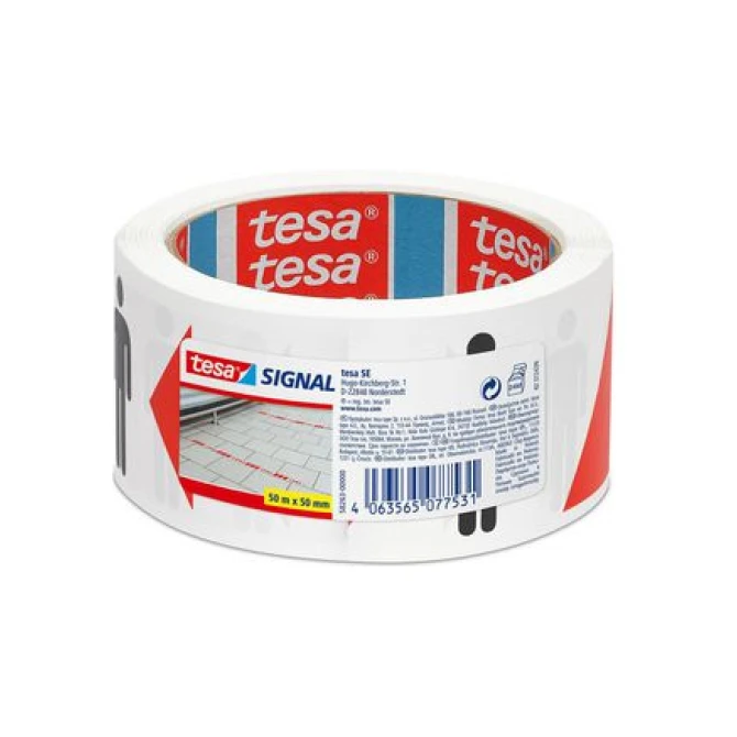TESA® 58263 Social Distancing Tape PP 50 mm x 50 m (rol 50 meter)