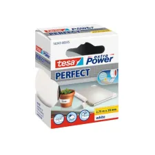 TESA® Extra Power Perfect Premium Duct Tape 38 mm x 275 m Wit (rol 275 meter) TESA® Extra Power Perfect Premium Duct Tape 38 mm x 275 m Wit (rol 275 meter)