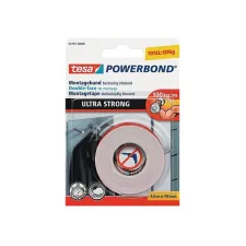 tesa® Powerbond Ultra Strong Dubbelzijdig Montagetape 19 mm x 1.5 m Wit (blister 1 stuk) tesa® Powerbond Ultra Strong Dubbelzijdig Montagetape 19 mm x 1.5 m Wit (blister 1 stuk)