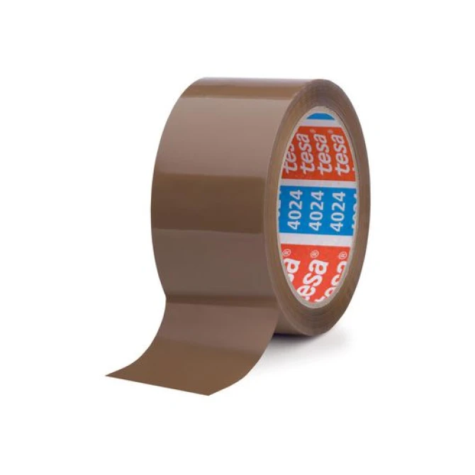 TESA Professional 4024 Verpakkingstape PP. 50 mm x 66 m. Bruin (rol 66 meter)