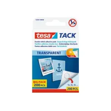 TESA® TACK Dubbelzijdige Kleefpads Value Pack Transparant (pak 200 stuks) TESA® TACK Dubbelzijdige Kleefpads Value Pack Transparant (pak 200 stuks)