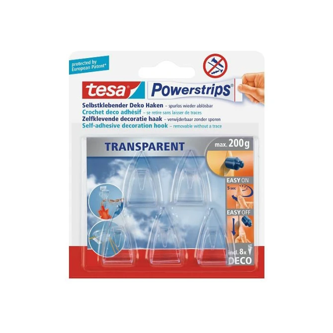 TESA Haak Tesa zelklevend uv-best 0.2kg /pk5 (1 pak x 5 stuks)